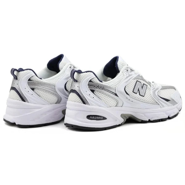 New Balance 530 White Silver Navy
