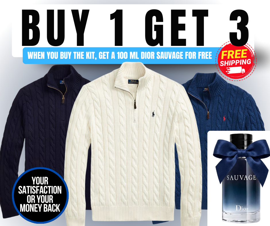 BUY 1 GET 3 - 3 Ralph Lauren sweaters + a free gift from the store