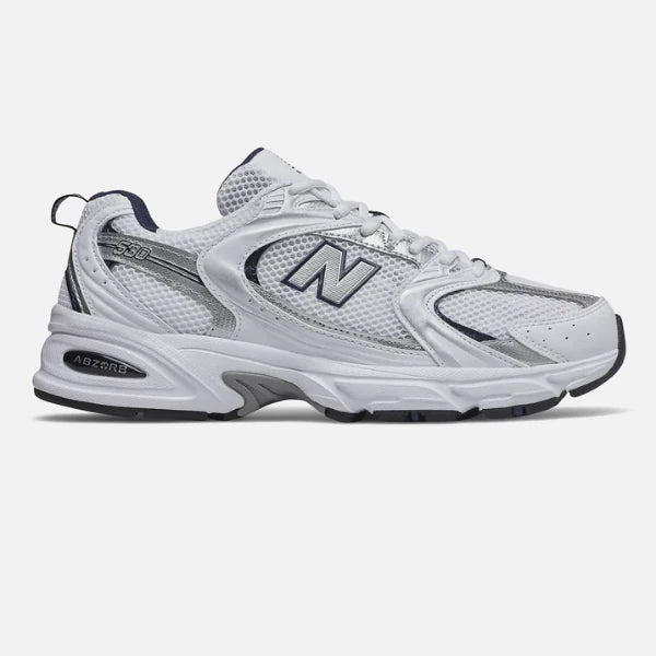 New Balance 530 White Silver Navy