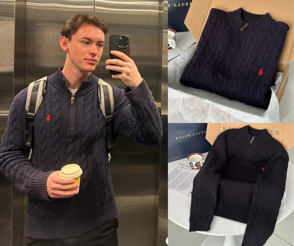 BUY 1 GET 3 - 3 Ralph Lauren sweaters + a free gift from the store