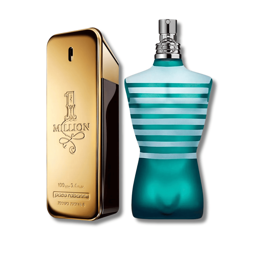 Luxury Men’s Duo – P. Rabanne 1 Million & J.P Gaultier Le Male - 200ml Exclusive Fragrance Set)