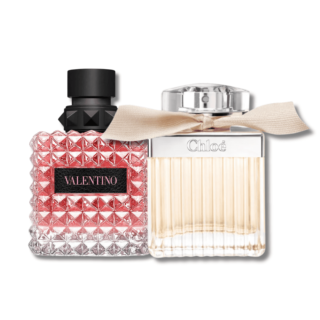 Luxury Women’s Duo – Val. Donna Born In Roma 100ml & Chloé 75ml - 175ml (Iconic Fragrance Set)